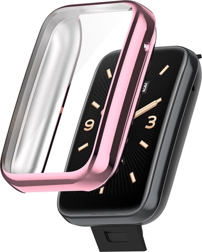 By Qubix - TPU case - Roze - Geschikt voor Xiaomi Mi Band 7 Pro - (volledig beschermd)