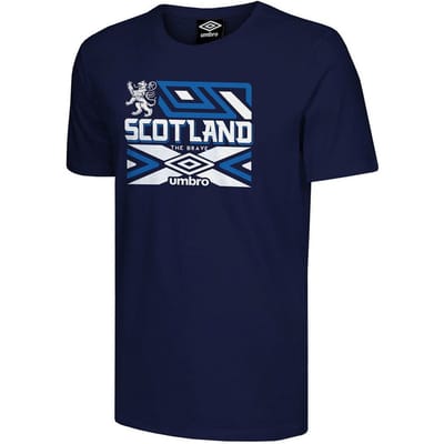 Umbro Schotland De Dapperen Heren Navy T-Shirt