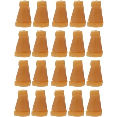 Lot de 20 bâtons en caoutchouc pour enlever les plumes de poulet, résistants aux hautes températures et à l'usure beige