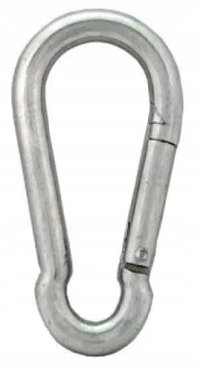 MAG KS-80 - Karabijnhaak - DIN 5299C norm - Geschikt voor 8 mm touw - Belastbaar tot 230 kg
