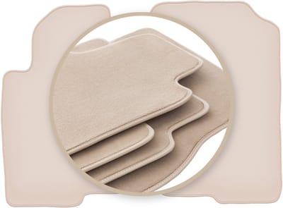PREMIUM beige vloermatten voor: Nissan Pathfinder R51 SUV 2005-