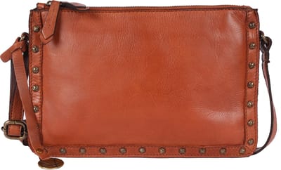 Echte Italiaanse Leren Boho Crossbody Schoudertas met Studs – Stijlvol, Duurzaam & Perfect voor Dagelijks Gebruik voor Dames