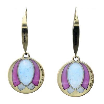 Bela Donaco - Oorbellen Art Deco - Resin Art - Tulpen - Unica
