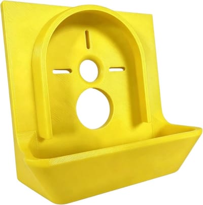 Boorstofvanger - Boorstofopvang - Stofarm Boren - Snelle Montage - 9x8x4 cm - Geel