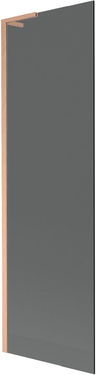 Mexen Next L badwand 1-delig 60 x 150 , grafiet, geborsteld koper - 895-060-000-03-40-65