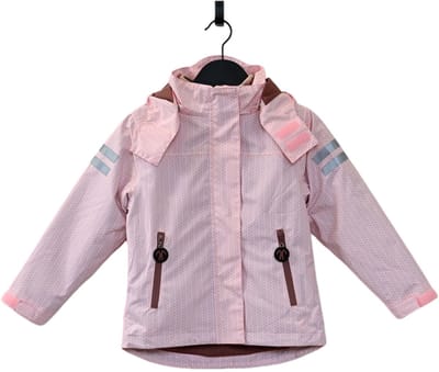 Ducksday - vierseizoensjas met uitritsbare sherpa fleece jas - waterdicht - 3 in 1 regenjas - Meisjes - Molly - maat 134/140