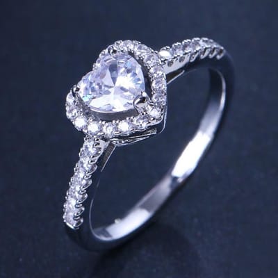 Emmayafine Pure Solid Geel Goud Kleur Ring Solitaire Cubic Zirkoon Wedding Band Real Tibetaans Zilveren Ringen Voor Vrouwen Accesso 7