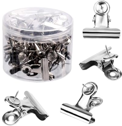 30 Push Pins Clips - Metaal materiaal - Perfect voor kantoor en thuisgebruik