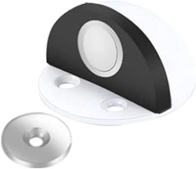 Deurstop - Deurvanger - Deuren Open Houden - Magnetische Houding - Roestvrij Staal - Mat Wit