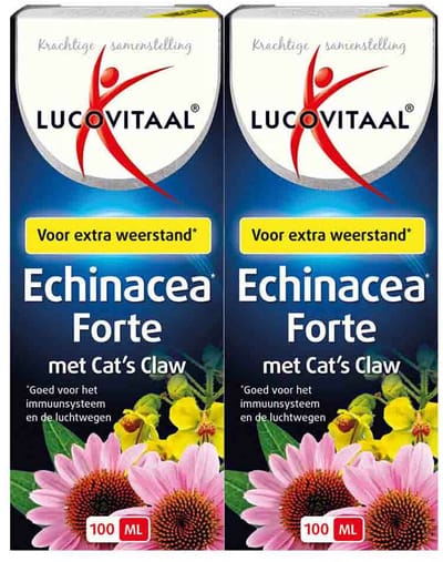 Lucovitaal Echinacea Forte met Cat's Claw - 2 x 100 ml - Voordeelverpakking