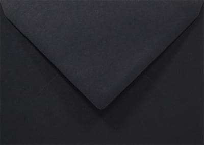 Gladde zwarte enveloppen C6 - 114 x 162 mm - A6 - 50 stuks - NK natgelijmde - 80 gram - Rainbow - Netuno
