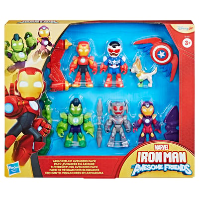 Marvel Iron Man and his Awesome Friends Armoured-Up Avengers Multipack 7.5 cm