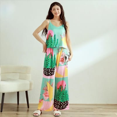 Nieuwe Franse Dames Nachtkleding IJszijde Geprint Set met Korte Mouwen met een Luxe Gevoel, Ins Stijl Revers Huispak Set Pyjama XXXL white
