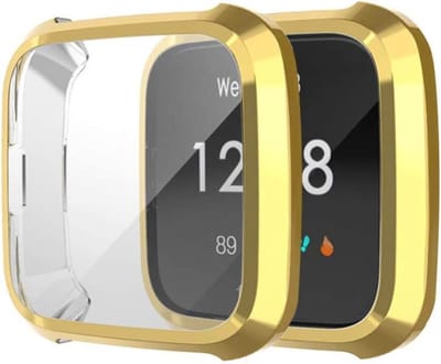 YPCd FitBit Versa Lite Siliconen Case - Goud