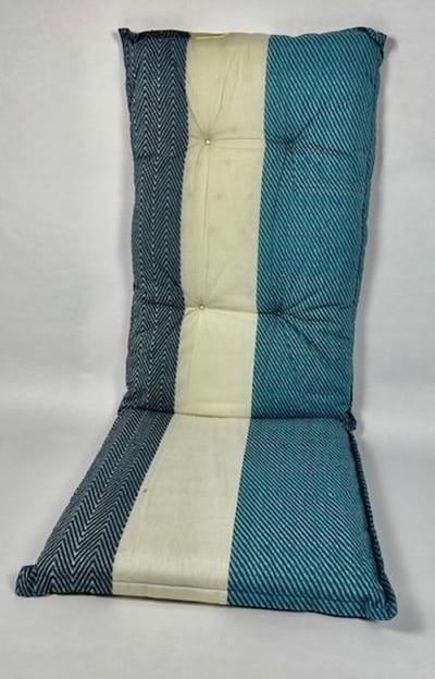 Madison Tuinstoelkussen hoge rug 50x123 cm Fenna blue
