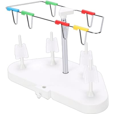 Support de bobine de fil pour surjeteuse 14HD854 S0100 Machine à coudre Multifonctionnel Trapézoïdal Porte-fil 4 fils Mobile Hauteur réglable