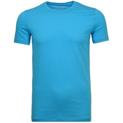 Ragman T-Shirt Round Neck Uni Bodyfit Smoke Blue / male