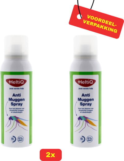 2X HeltiQ Anti-Muggenspray - 2x 100ml - Voordeelverpakking!