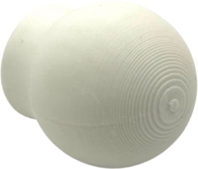 Home 3D® - Kastknop Wit - Set van 4 - Deurknoppen voor Kasten - Incl. Bevestigingsmateriaal - Ontworpen en Gemaakt in Nederland