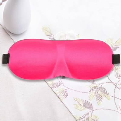 Slaapmasker 2 Stuks - Oogmasker Zacht - Comfortabele Rust - 3D Vormgeving - Draagbaar - Roze