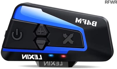 RFWR® Bluetooth motorhelm intercom - Communicatiesysteem voor 10 motoren, waterdicht IP67