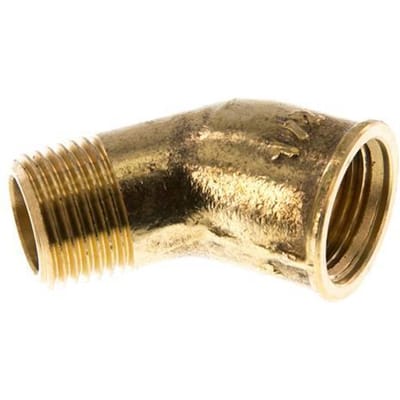 Rp 1/2'' x R 1/2'' F/M Messing L-Fitting 45graden 16 Bar - FL2E-FM-B-012R-45