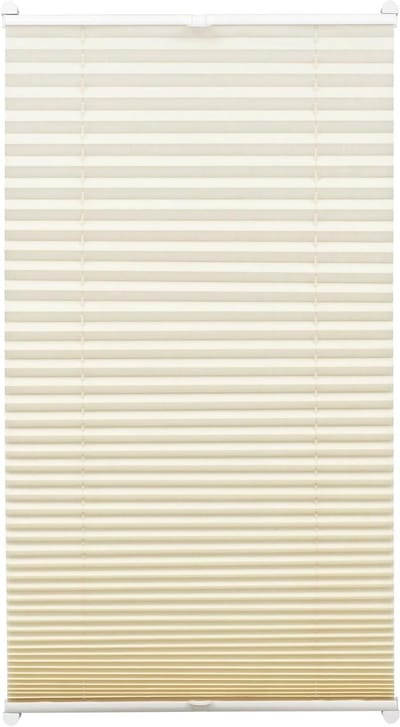 Plisségordijn met klemsteunen - Thermo gordijn - Energiebesparend wonen - Montage zonder boren - 40 x 130 cm - Ivoor