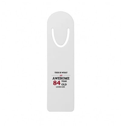 Hacebo® - This is what an awesome 84 year old looks like metalen boekenlegger - iemand die 84 jaar is geworden - de jarige - verjaardagscadeau - kado - geschenk - gift Bladwijzer boekenleggers - 12.7 cm x 3.2cm