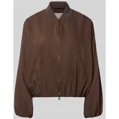 Blouson van lyocellmix met tweewegritssluiting
