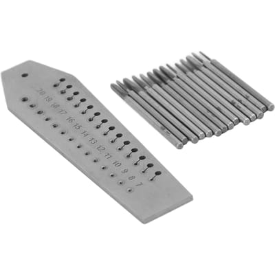 Jeu de tarauds et filières 14 pièces 0,7 mm 2 mm Tap Die pour joailliers horlogers pour la fabrication de bijoux la réparation de montres gray