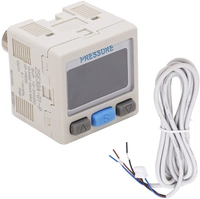 Allecto - Digitale Druksensor - Precisie Manometer - Compact - Vacuüm Drukschakelaar - Geschikt voor Auto's en Apparatuur - Eenvoudig te Installeren