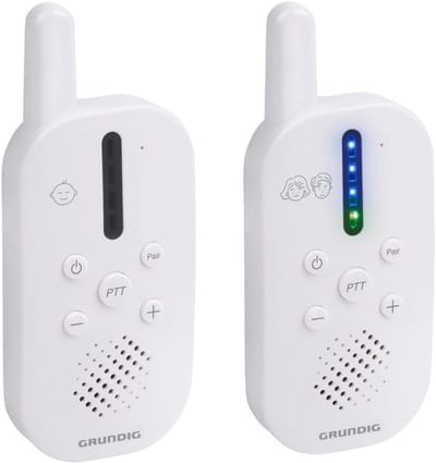 Digitale Babyfoon - Audio Monitor - Babykamer Bewaken - DECT Storingsvrij - 150M Bereik - Wit