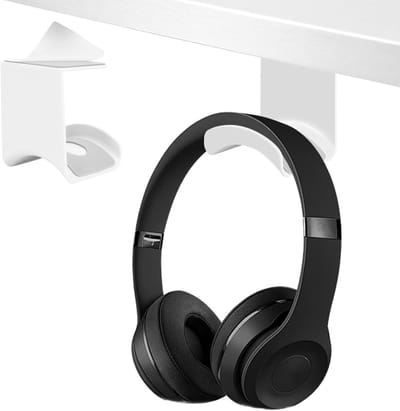 Hoofdbellenhouder met 360° Rotatie, Verstelbare Bureau Klem, Universele Ondersteuning voor Gaming Headsets en Wandmontage