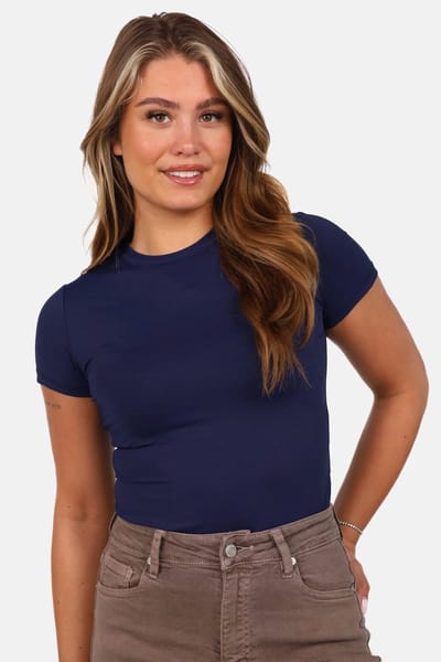 Getdrezzed Body - Maat: L - T shirt met ronde hals donkerblauw