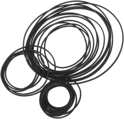 Riemen voor Cassettespelers - Aandrijfriemen Recorder - Reparatie Cassettespelers - Duurzaam Rubber Materiaal - 90 Stuks - Zwart