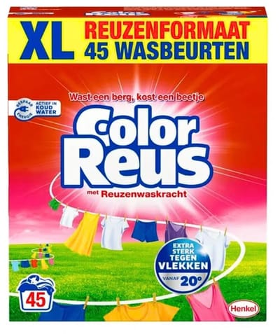 Witte Reus - Color Reus - Waspoeder - 2,25kg - 45 Wasbeurten