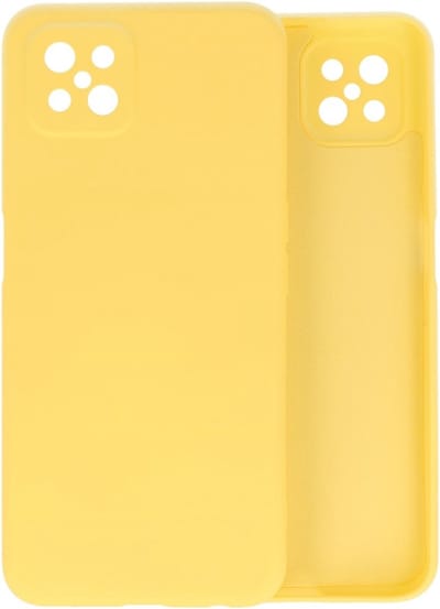 Hoesje Geschikt voor de Oppo Reno 4 Z & Oppo A92s - Fashion Color Backcover Telefoonhoesje - Geel