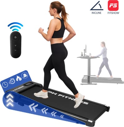 PH Fitness Loopband – 8 km/u – Incline & Handmatige Helling – Opvouwbaar / Inklapbaar – CR-B3 – Black / Zwart – Fitshow App – Walking Pad – Loopband voor Thuis – Loopband Fitness