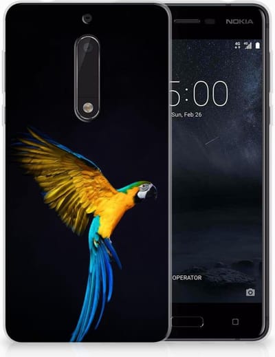 Nokia 5 TPU Hoesje Papegaai