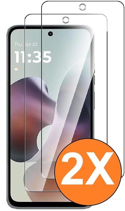 Screenprotector Geschikt voor Motorola Moto G56/G57/G67 5G - Beschermglas - gehard glas – tempered glass - 2 Stuks