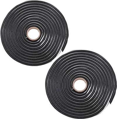 Butylkoord 9,5 mm x 4 m - Butyl Rond Koord - Plakband voor Afdichten - Hechting op Diverse Ondergronden - Bestand tegen Chemicaliën - 2 Stuks - Afdichtkoord