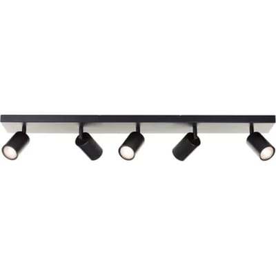 Brilliant Jello - Plafondlamp - LED GU10 5x5W - 3000K - Dimbaar - Zwart
