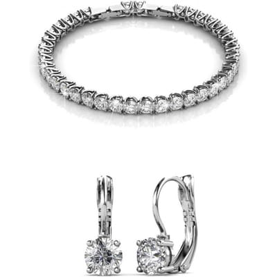 Ronde Venusset en doos - Kristal