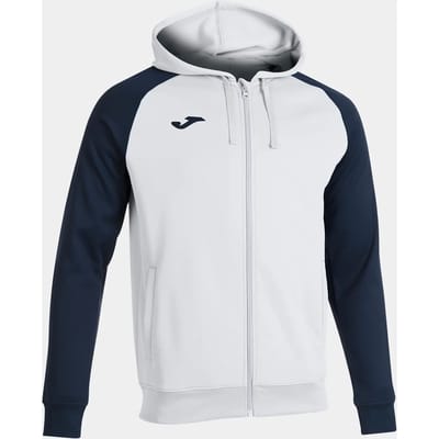 Joma Academy IV Jas Met Kap Kinderen - Wit / Marine | Maat: 104