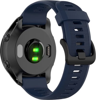 Siliconen bandje - geschikt voor Garmin Forerunner 935 / 945 / 955 / 965 / 745 / 970 - donkerblauw