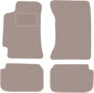Beige veloursmatten voor: Subaru Impreza GC (zonder achterluchtroosters) stationwagen, sedan (1993-2001)