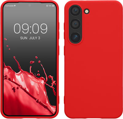 kwmobile telefoonhoesje geschikt voor Samsung Galaxy S23 - Hoesje voor smartphone - Back cover in klassiek rood