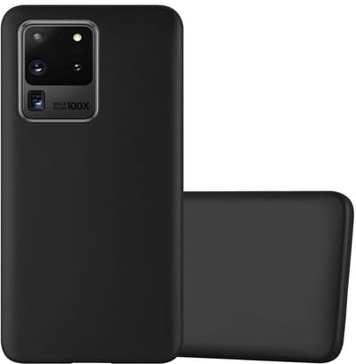 Cadorabo Hoesje geschikt voor Samsung Galaxy S20 ULTRA in METALLIC ZWART - Beschermhoes gemaakt van flexibel TPU silicone Case Cover