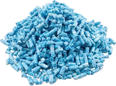 Hamster Beddengoed - Huisdier Strooisel - Nest Bouwen - Absorberend Ontgeurend - 1000g - Sky Blue