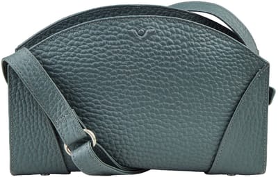 VOi Leren schoudertas Madison Crossbody Bag Mint groengrijs